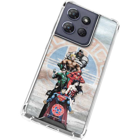 Justice League Heroes Stance 2 Moto G Play 5G (2025) Clear Case