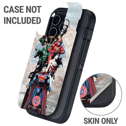 Justice League Heroes Stance 2 Otterbox Defender iPhone Skin