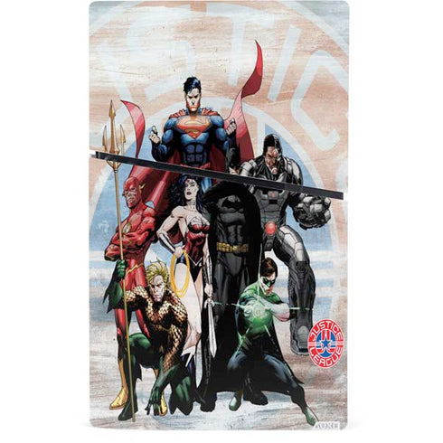 Justice League Heroes Stance 2 PS5 Slim Digital Edition Console Skin