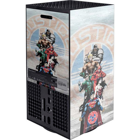 Justice League Heroes Stance 2 XBox Series X Digital Edition Console Skin
