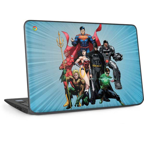 Justice League Heroes Stance 1 HP Chromebook Skin