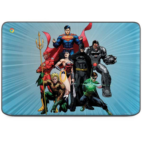 Justice League Heroes Stance 1 HP Chromebook Skin