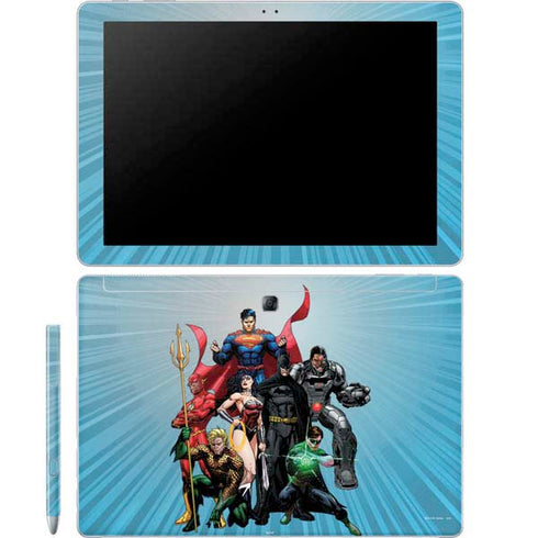 Justice League Heroes Stance 1 Galaxy Book 12in Skin