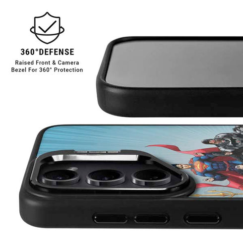 Justice League Heroes Stance 1 Galaxy S25 Kickstand Case