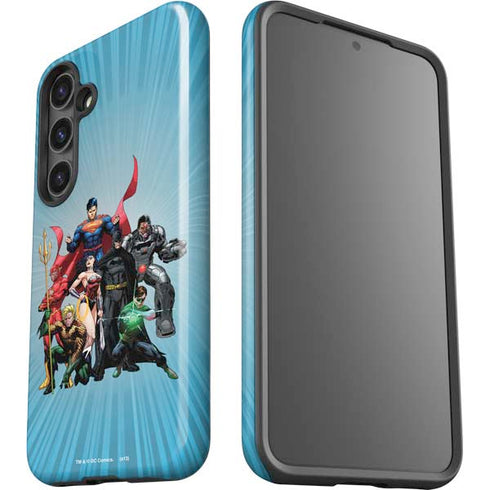 Justice League Heroes Stance 1 Galaxy S25 Plus Impact Case