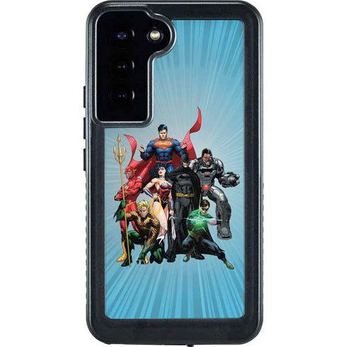 Justice League Heroes Stance 1 Galaxy S24 Plus Waterproof Case