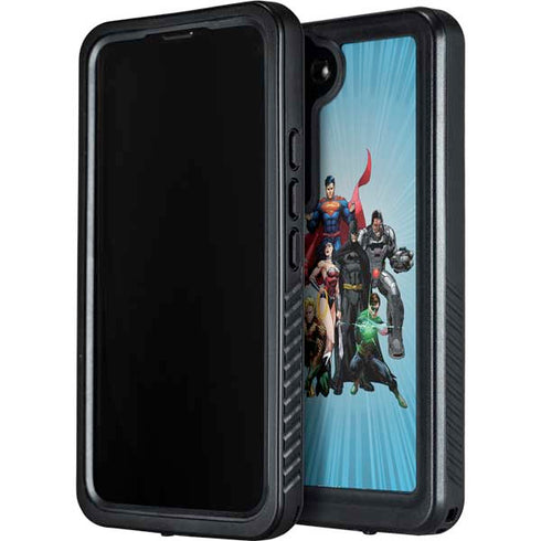 Justice League Heroes Stance 1 Galaxy S24 Plus Waterproof Case