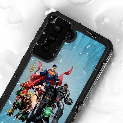 Justice League Heroes Stance 1 Galaxy S24 Plus Waterproof Case