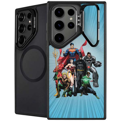 Justice League Heroes Stance 1 Galaxy S25 Ultra Kickstand Case