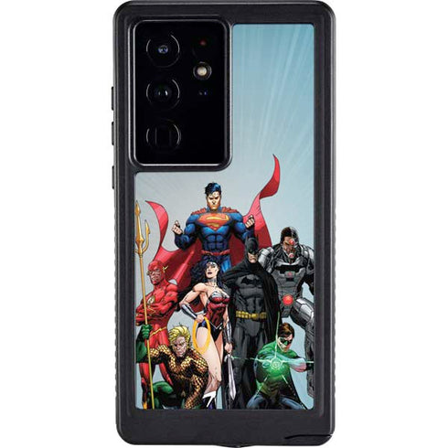 Justice League Heroes Stance 1 Galaxy S24 Ultra Waterproof Case