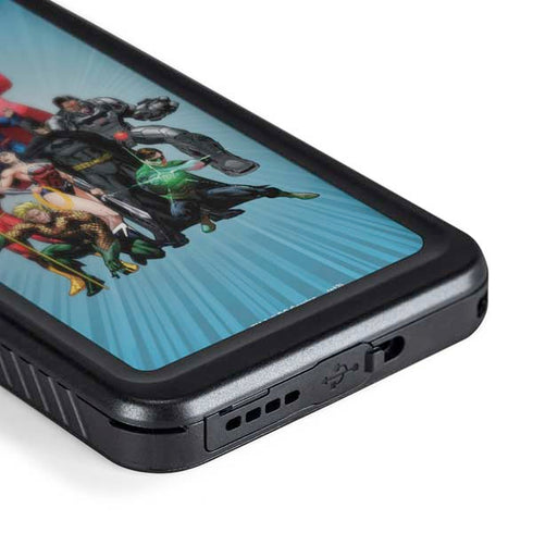 Justice League Heroes Stance 1 Galaxy S24 Waterproof Case