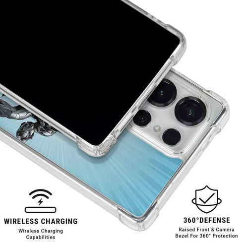 Justice League Heroes Stance 1 Galaxy S25 Ultra Clear Case