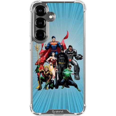 Justice League Heroes Stance 1 Galaxy S26 Clear Case