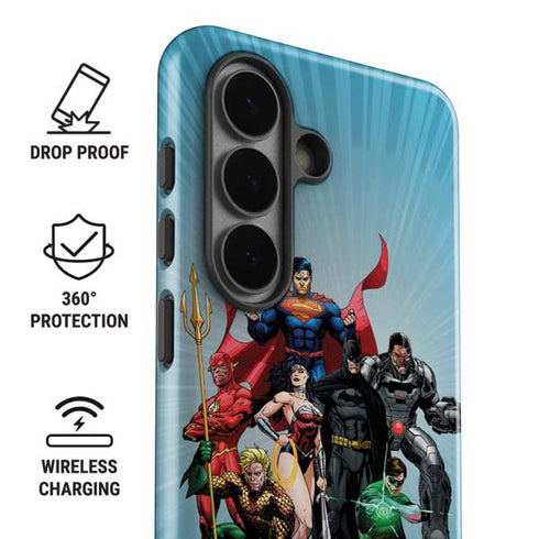 Justice League Heroes Stance 1 Galaxy S26 Plus Impact Case