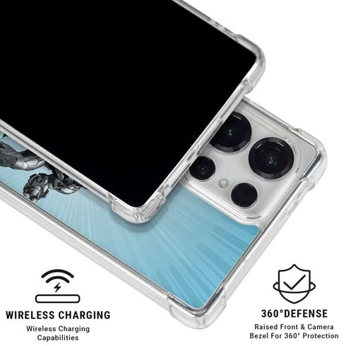 Justice League Heroes Stance 1 Galaxy S26 Ultra Clear Case