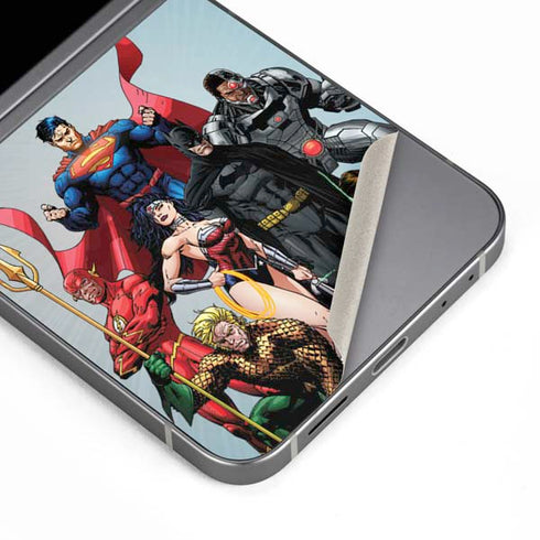 Justice League Heroes Stance 1 Galaxy Z Flip6 Skin