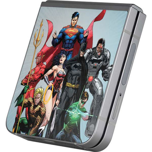Justice League Heroes Stance 1 Galaxy Z Flip6 Skin