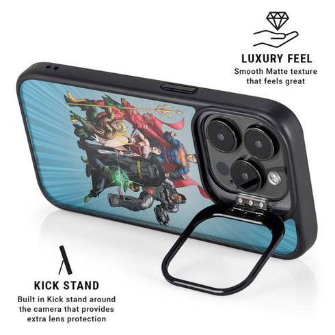 Justice League Heroes Stance 1 iPhone 13 Pro Kickstand Case