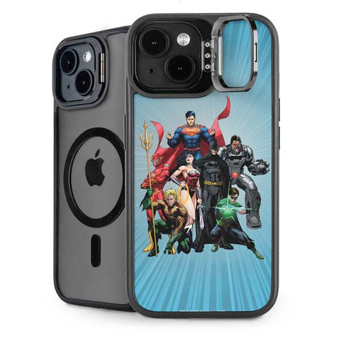 Justice League Heroes Stance 1 iPhone 15 Kickstand Case
