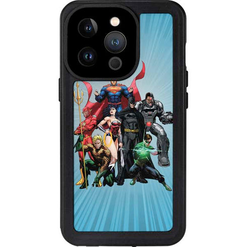Justice League Heroes Stance 1 iPhone 15 Pro Waterproof Case