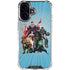 Justice League Heroes Stance 1 iPhone 16 Clear Case