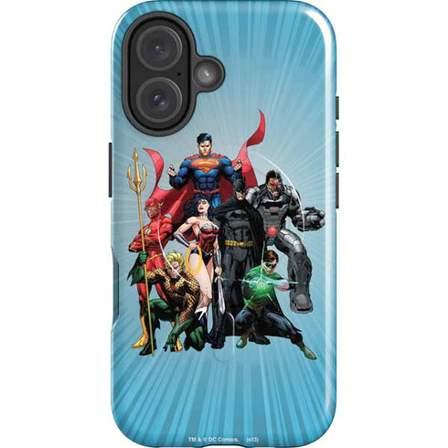Justice League Heroes Stance 1 iPhone 16 Magsafe Impact Case