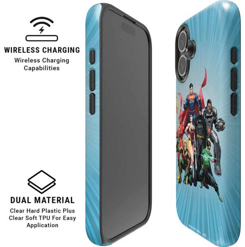 Justice League Heroes Stance 1 iPhone 16 Magsafe Impact Case