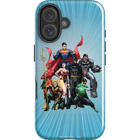 Justice League Heroes Stance 1 iPhone 16 Plus Impact Case