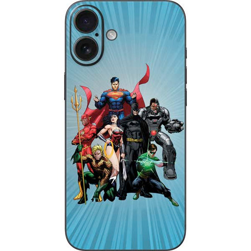 Justice League Heroes Stance 1 iPhone 16 Plus Skin