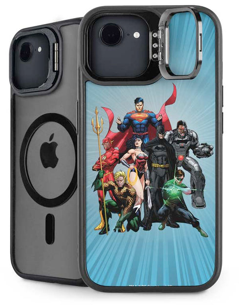 Justice League Heroes Stance 1 iPhone 16e Kickstand Case