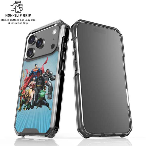 Justice League Heroes Stance 1 iPhone 18 Pro Clear Case