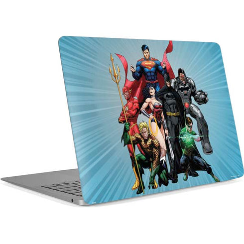 Justice League Heroes Stance 1 Apple MacBook Air Skin