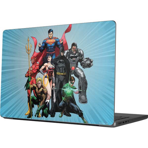 Justice League Heroes Stance 1 Apple MacBook Pro 14-inch Skin