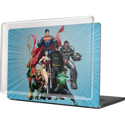 Justice League Heroes Stance 1 MacBook Cases