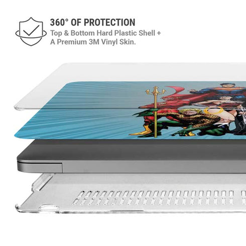Justice League Heroes Stance 1 MacBook Cases