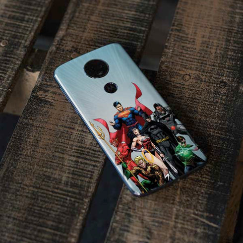 Justice League Heroes Stance 1 Moto E5 Plus Skin