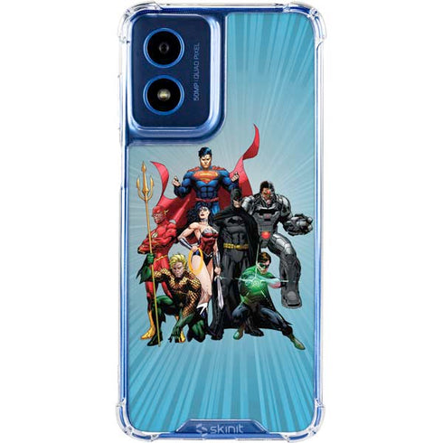 Justice League Heroes Stance 1 Moto G 5G (2024) Clear Case