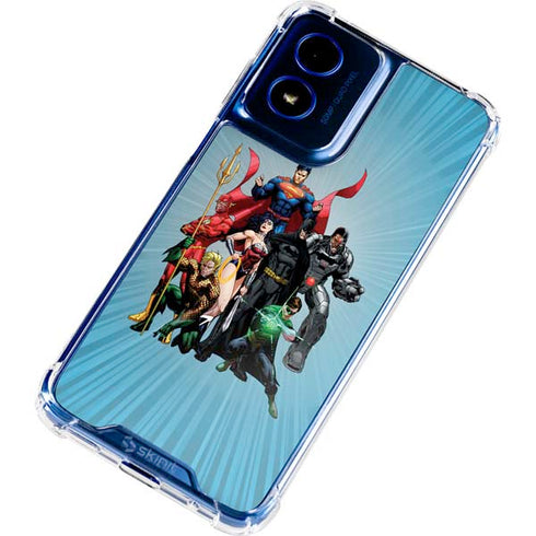 Justice League Heroes Stance 1 Moto G 5G (2024) Clear Case