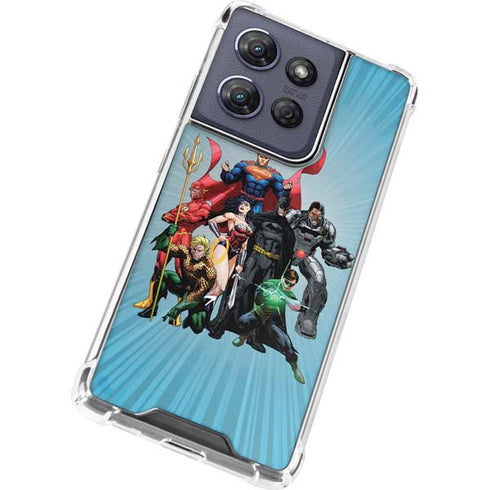 Justice League Heroes Stance 1 Moto G Play 5G (2025) Clear Case