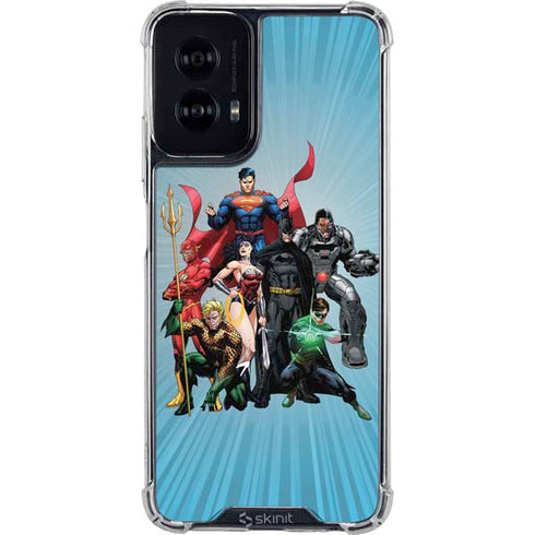 Justice League Heroes Stance 1 Moto G Power 5G (2024) Clear Case