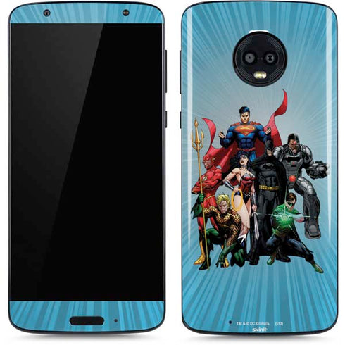 Justice League Heroes Stance 1 Moto G6 Skin