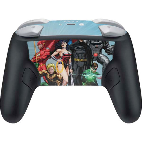 Justice League Heroes Stance 1 Nintendo Switch 2 (2025) Pro Controller Skin