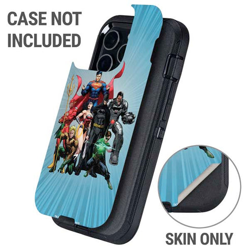 Justice League Heroes Stance 1 Otterbox Defender iPhone Skin