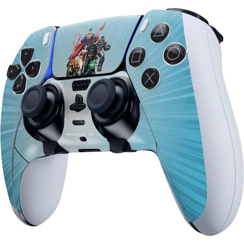 Justice League Heroes Stance 1 PS5 DualSense Edge Pro Controller Skin