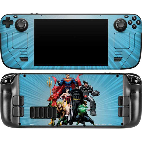 Justice League Heroes Stance 1 Steam Deck Handheld Gaming Computer OLED Skin