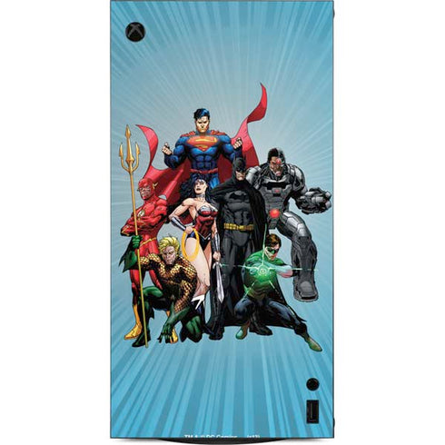 Justice League Heroes Stance 1 XBox Series X Digital Edition Console Skin