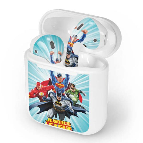 Justice League Team Power Up Apple AirPods Skin