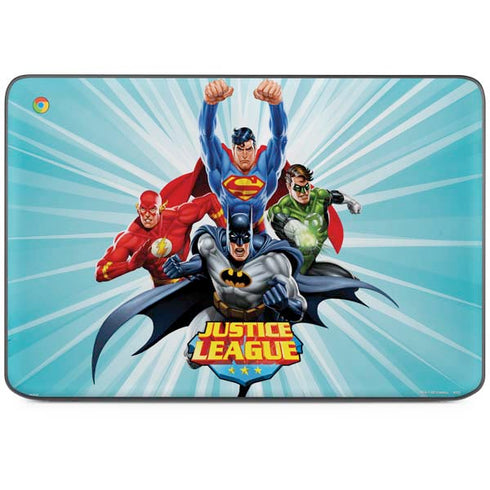 Justice League Team Power Up HP Chromebook Skin