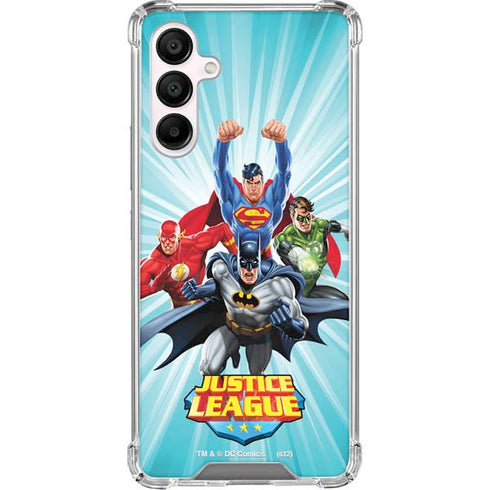 Justice League Team Power Up Galaxy A16 5G Clear Case
