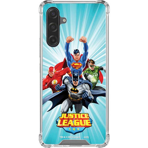 Justice League Team Power Up Galaxy A17 Clear Case